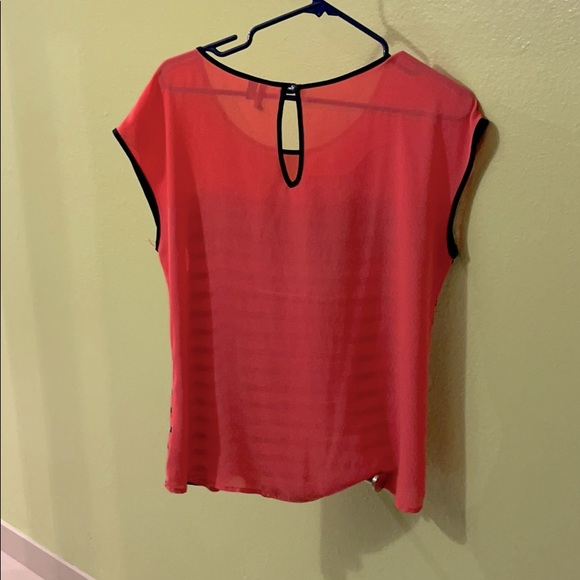 Navy blue stripped blouse - Picture 2 of 2